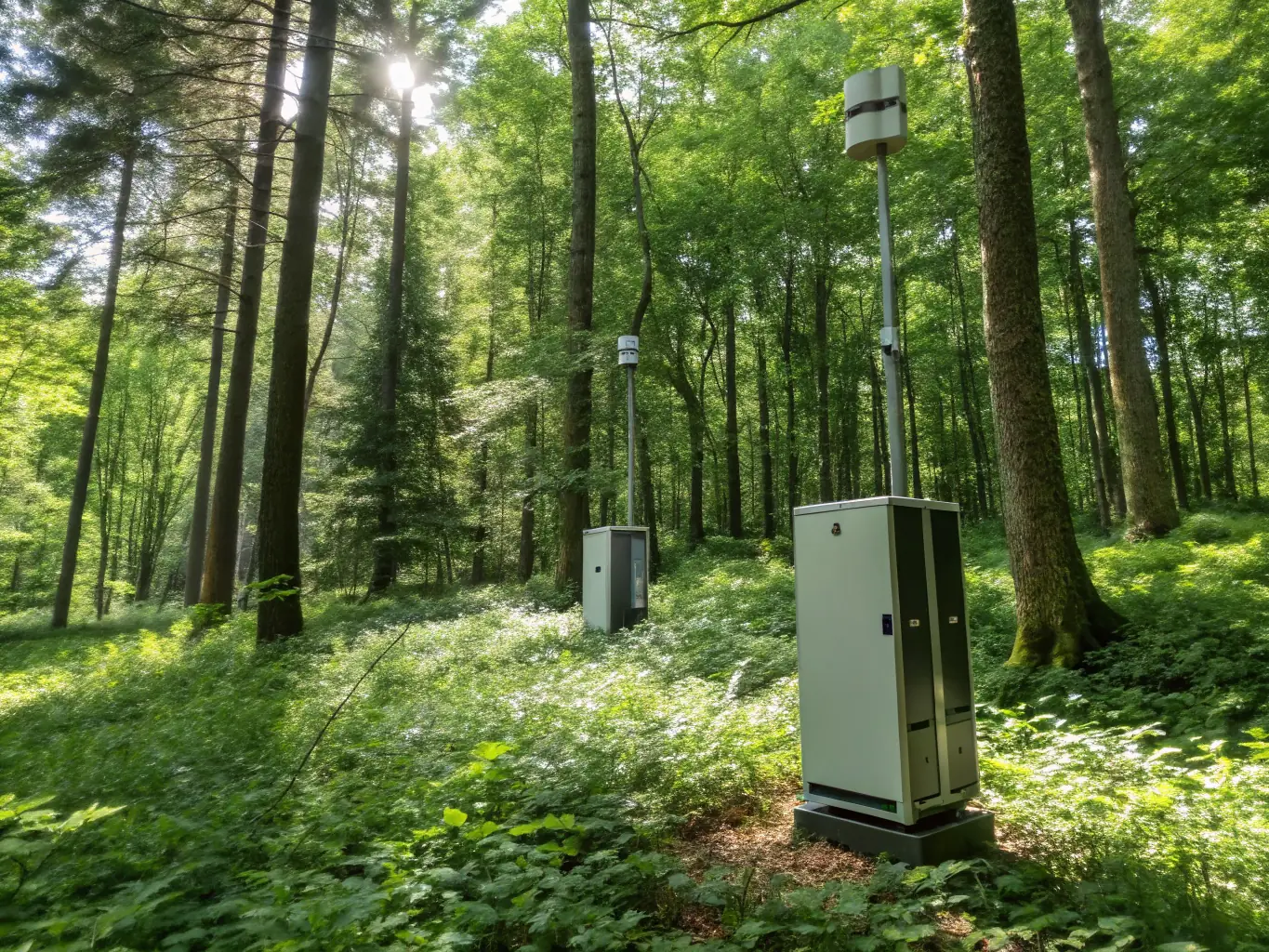 A team of researchers is collecting data on forest ecosystems, studying the impact of climate change and developing strategies to mitigate its effects on forest health.